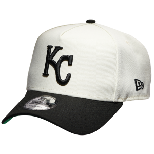 New Era Royals 9FORTY A-Frame Cap - Adult - Black/White