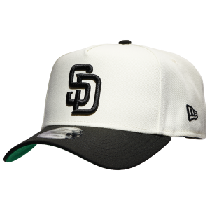 New Era Padres 9FORTY A-Frame Cap - Adult - White/Black