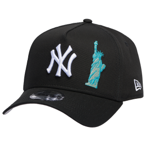 New Era Yankees A Frame SOL Adjustable Cap - Men's - Black/White