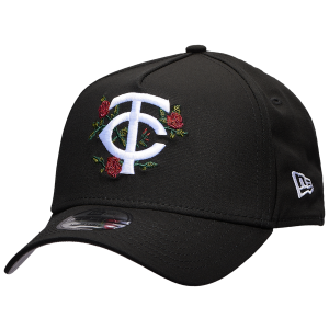 New Era Twins 940 A Frame Rose Cap - Men's - Black/Multi