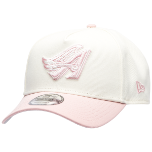New Era Angels 9FORTY A-Frame Cap - Adult - Chrome/Pink Rouge