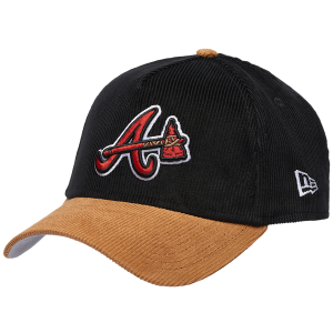 New Era Braves 940AF Cord Cap - Adult - Tan/Black