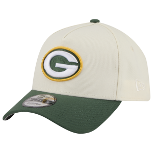 New Era NFL 9FORTY A-Frame Cap - Adult - Chrome/Green