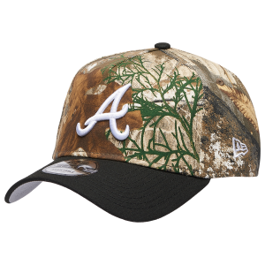 New Era Braves 940 A-Frame RealTree Cap - Adult - Camo/Black