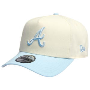 New Era Braves 940 A-Frame Cap - Adult - Chrome/Blue