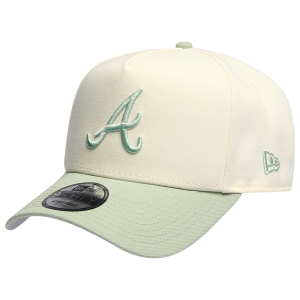 New Era Braves 940 A-Frame Cap - Adult - Chrome/Green