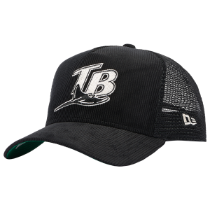 New Era Rays 940 A-Frame Cord Trucker Cap - Adult - Black