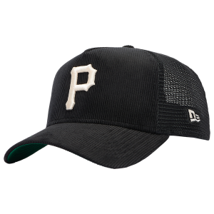 New Era Pirates 940 A-Frame Cord Trucker Cap - Adult - Black