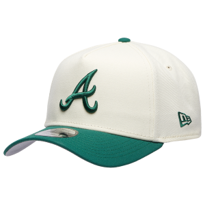 New Era Braves 940 A-Frame Cap - Adult - Chrome/Green