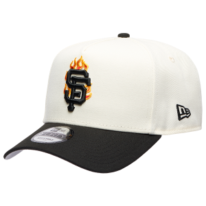 New Era MLB 940 A-Frame Flame Cap - Adult - White/Black