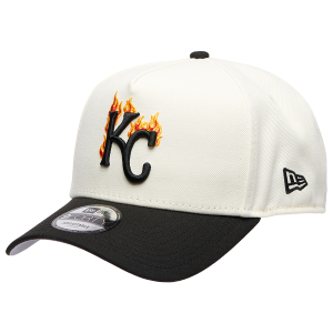 New Era MLB 940 A-Frame Flame Cap - Adult - White/Black