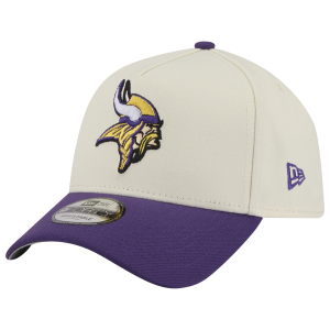 New Era NFL 9FORTY A-Frame Cap - Adult - Purple/Chrome