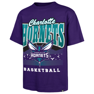 47 Brand Hornets Handcheck Foundation T-Shirt - Men's - Purple