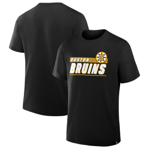 Fanatics Bruins Wordmark Logo Short Sleeve T-Shirt - Men's - Black