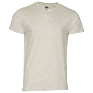 CSG Basic V-Neck S/S T-Shirt - Men's - Oatmeal/White