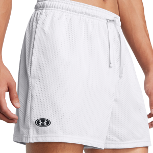 Under Armour Essential Mesh Shorts - Men's - Halo Grey/White
