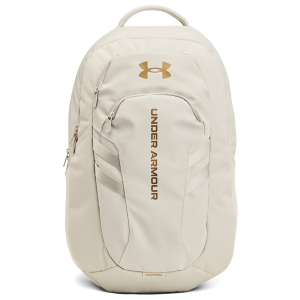 Under Armour Hustle 6.0 Pro Backpack - Adult - Summit White/Metallic Gold