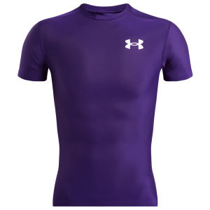 Under Armour Heatgear OG Compression Short Sleeve - Men's - Purple/White