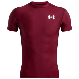 Under Armour Heatgear OG Compression Short Sleeve - Men's - Cardinal/White