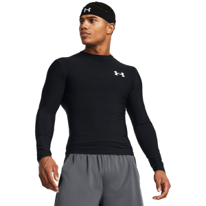 Under Armour Heatgear OG Compression Long Sleeve - Men's - Black/White