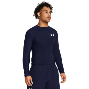 Under Armour Heatgear OG Compression Long Sleeve - Men's - Midnight Navy/White