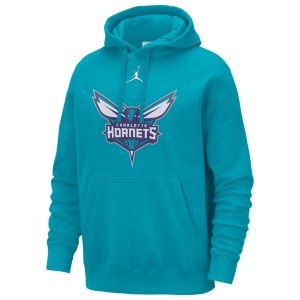 Nike Hornets Logo Club Hoodie - Men's - Teal
