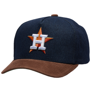 Mitchell & Ness Astros Denim Cord Pro Pinch Cap - Adult - Navy/Brown