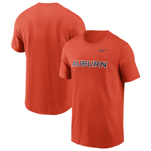 Nike Auburn Wordmark Short-Sleeve T-Shirt - Men's - Orange