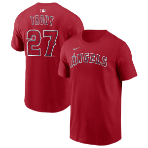 Nike MLB Angels Name & Number T-Shirt - Men's - Red