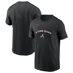Nike Braves Hot Corner T-Shirt - Men's - Black
