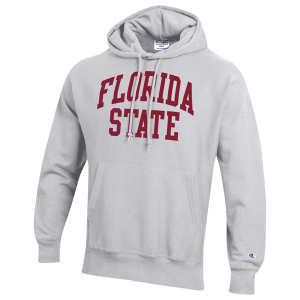 Champion NCAA Reverse Weave Wordmark Hoodie - Men's - Silver Gray