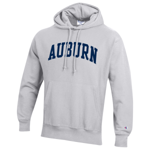 Champion NCAA Reverse Weave Wordmark Hoodie - Men's - Silver Gray