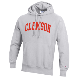 Champion NCAA Reverse Weave Wordmark Hoodie - Men's - Silver Gray
