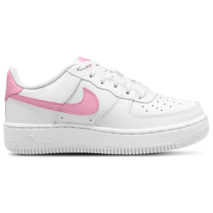 Nike Air Force 1 - Girls' Grade School - White/Pink