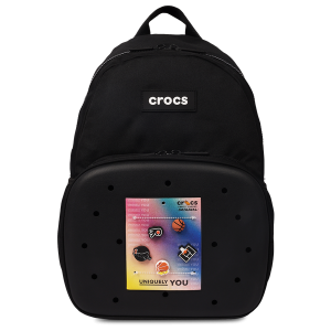 Crocs Back to School Backpack with EVA Front Pocket - Adult - Black