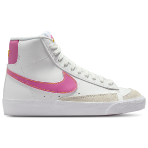 Nike Blazer Mid '77 - Boys' Grade School - Summit White/Pinksicle/University Gold