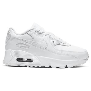 Nike Air Max 90 - Boys' Preschool - White/White/Metallic Silver