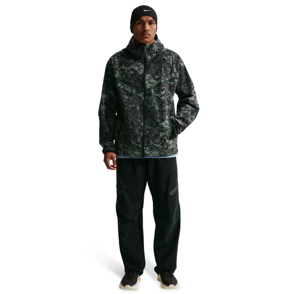 Nike Dri-FIT Tech Woven AOP Full-Zip - Men's - Black/Black - Image 3
