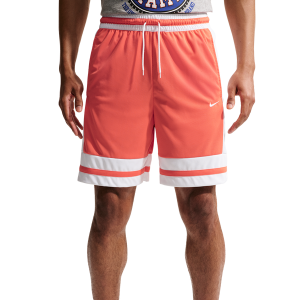 Nike Dri-FIT Game Classic 8" Shorts - Men's - White/Turf Orange/Turf Orange