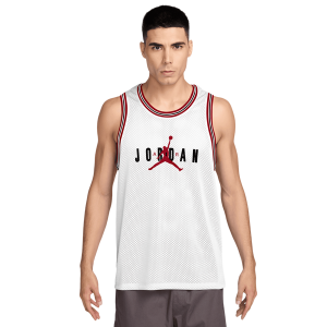 Jordan Brooklyn Mesh Jersey - Men's - White/Red