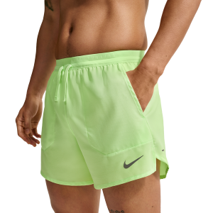 Nike Dri-FIT Stride 5in Brief-Lined Shorts - Men's - Lime Blast/Reflective Silver