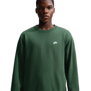 Nike Club Crew - Men's - Fir/White