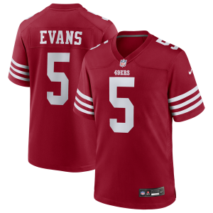 Nike 49ers Mike Evans Game Jersey - Men's - Red