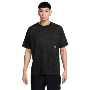 Nike Dri-FIT Heritage Washed Short Sleeve Top - Men's - Black/White