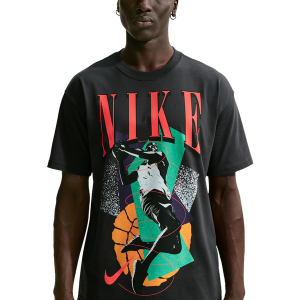 Nike T-Shirt Long Sleeve OC (RETRO BBALL) - Men's - Black