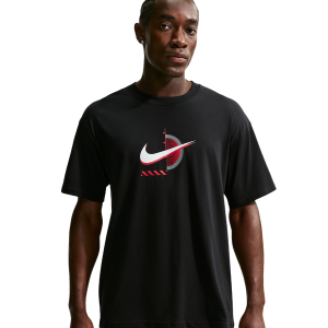 Nike Basketball LSE T-Shirt - Men's - Black/Red