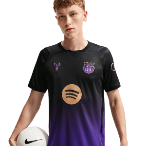 Nike FCB Dri-FIT Short Sleeve Stadium Away Jersey - Men's - Black/Purple
