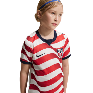 Nike Dri-FIT USA Short Sleeve Stadium Jersey - Boys' Grade School - White/Navy