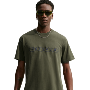 Nike Loose Fit Premium Essential Embroidered T-Shirt - Men's - Cargo Khaki