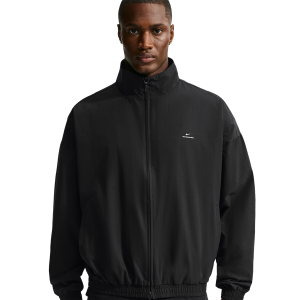 Nike Dri-FIT Standard Issue Game Woven Jacket - Men's - Black/Pale Ivory/Pale Ivory